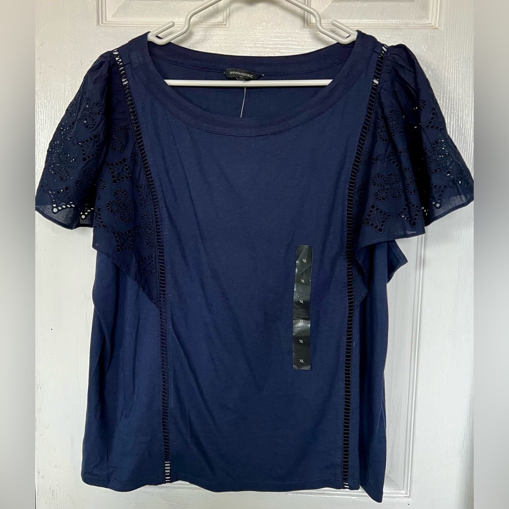 NWT navy top XL
